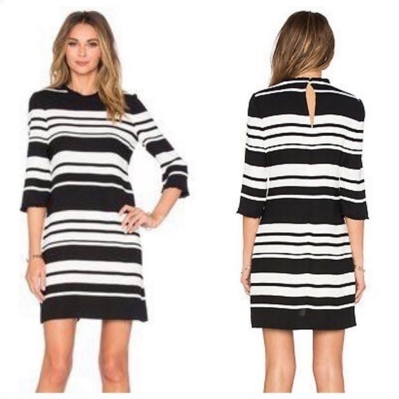 Kate Spade Cape Stripe Dizzy Dress Rose-Colored Glasses - Picture 1 of 14